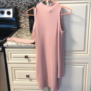 Guess dusty pink long sleeve sweater dress